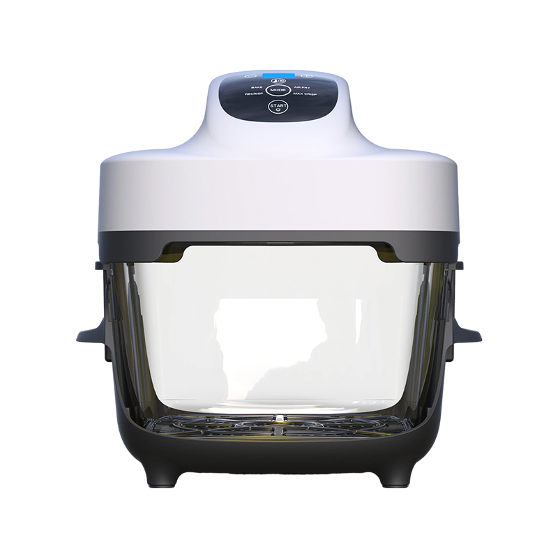 Friggitrice ad aria compatta in vetro 4 in 1